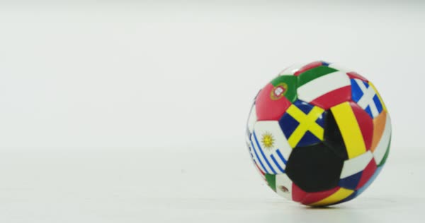 bouncing soccer ball with
