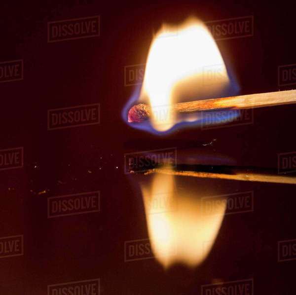 Lit match Stock Photo Dissolve
