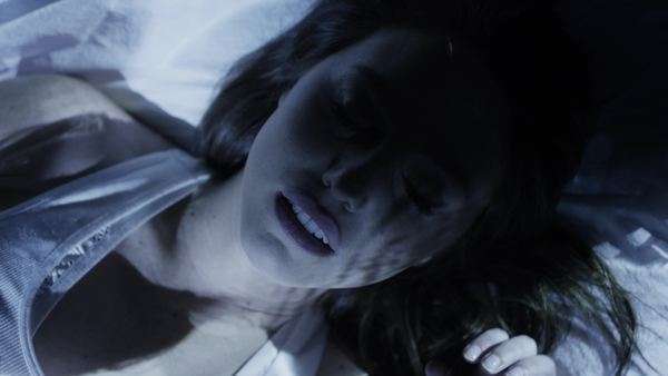 High angle closeup shot of nightmare projections on