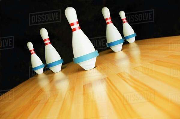 Five-Pin Bowling - Stock Photo - Dissolve
