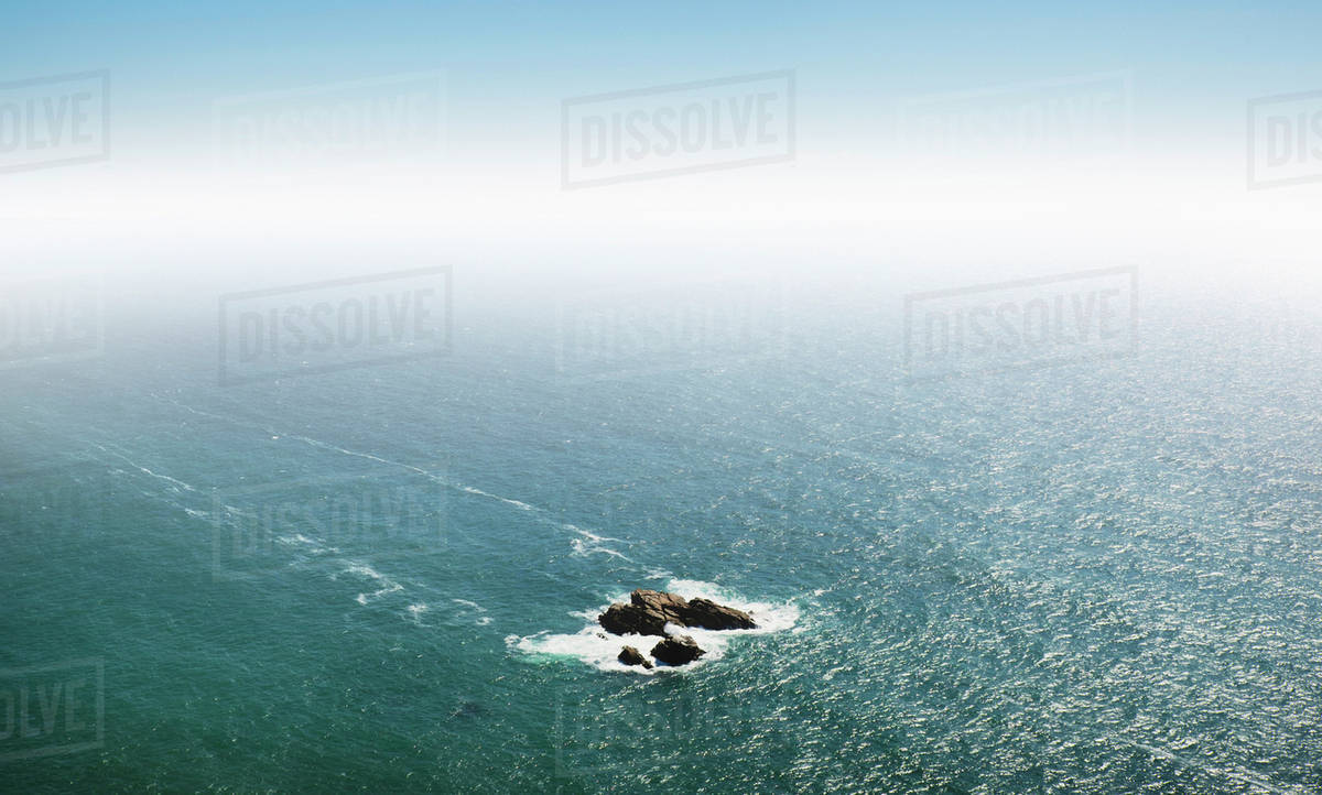 Small island on Atlantic Ocean Stock Photo Dissolve