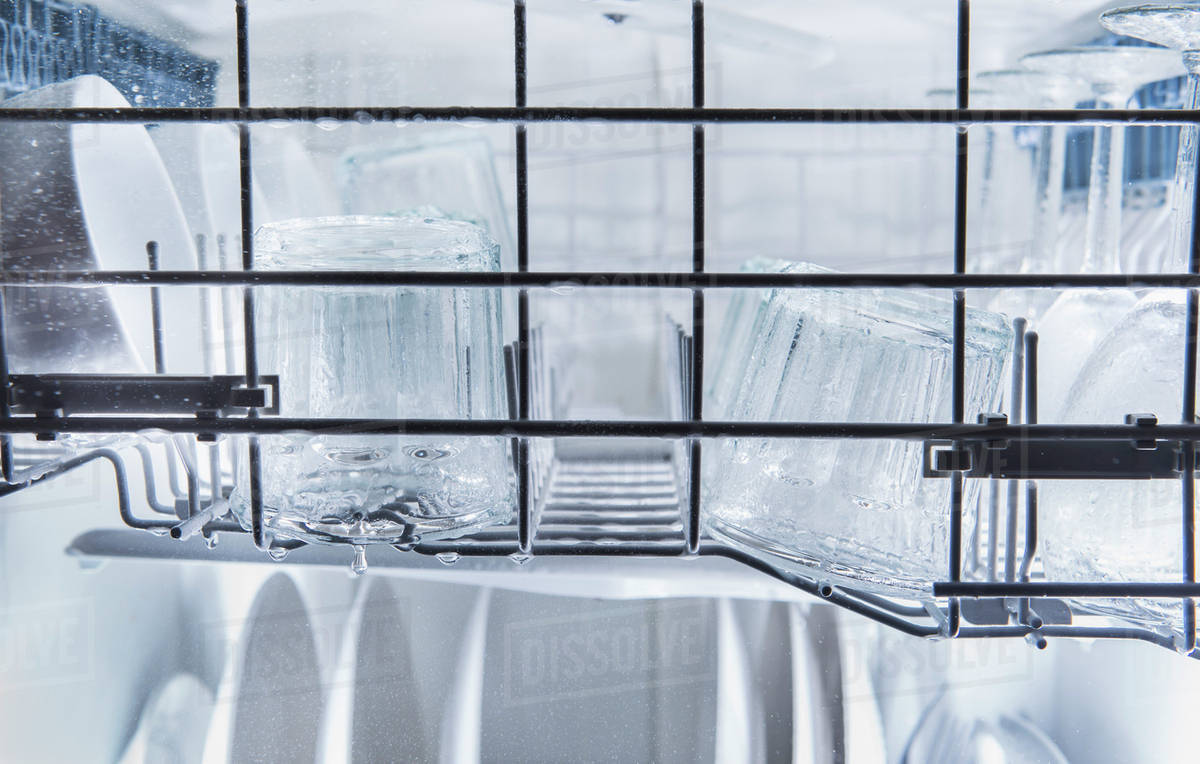 Crockery in dishwasher Stock Photo Dissolve