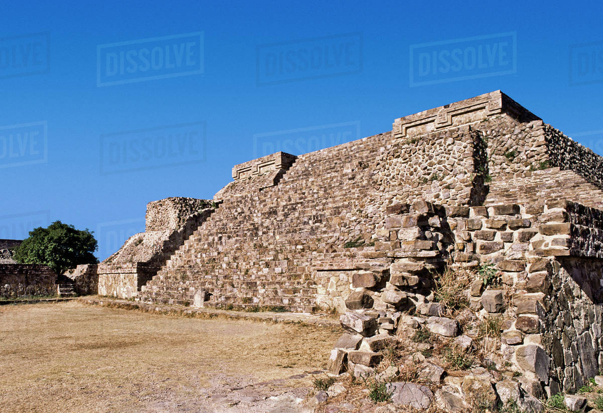 Mexico, Oaxaca, Monte Alban, preColumbian archaeological site, built