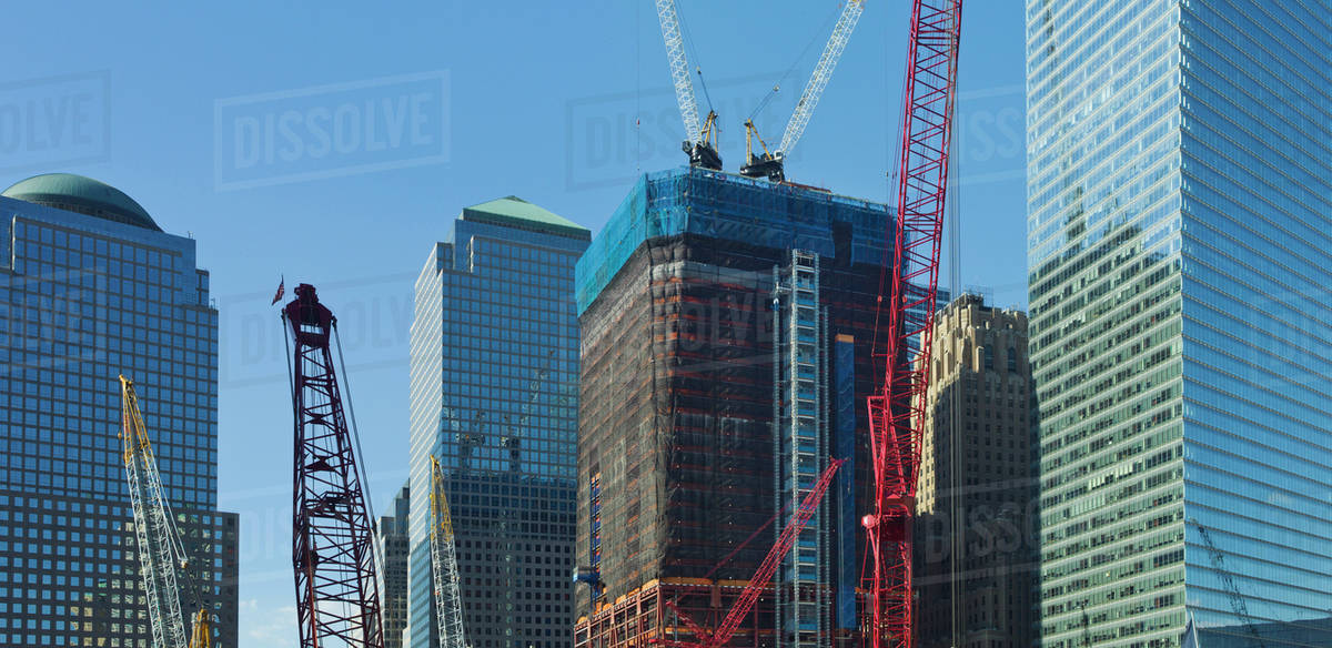 USA, New York, New York City, Construction site of World Trade Center