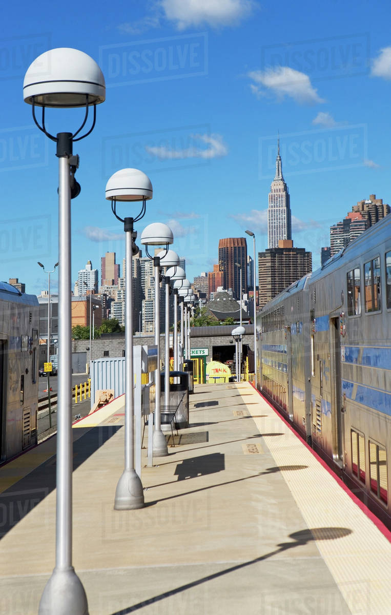 USA, New York City, Platform Stock Photo Dissolve