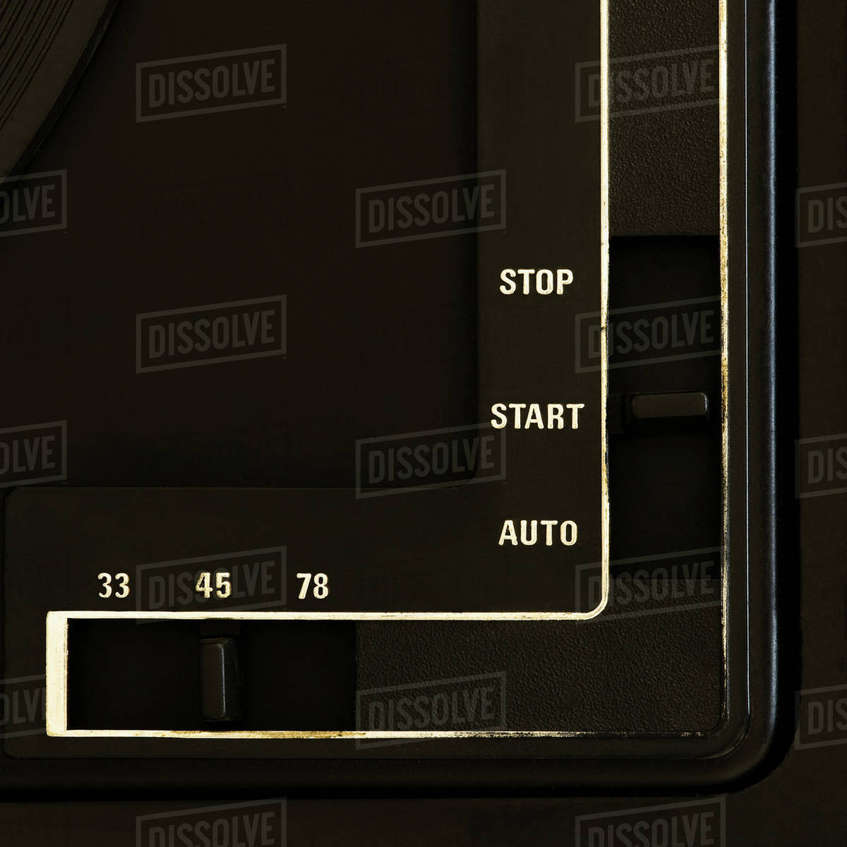 Turntable control panel Stock Photo Dissolve