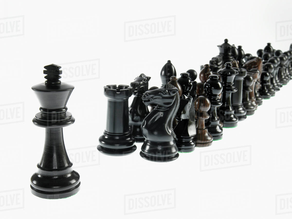 king leading black chess