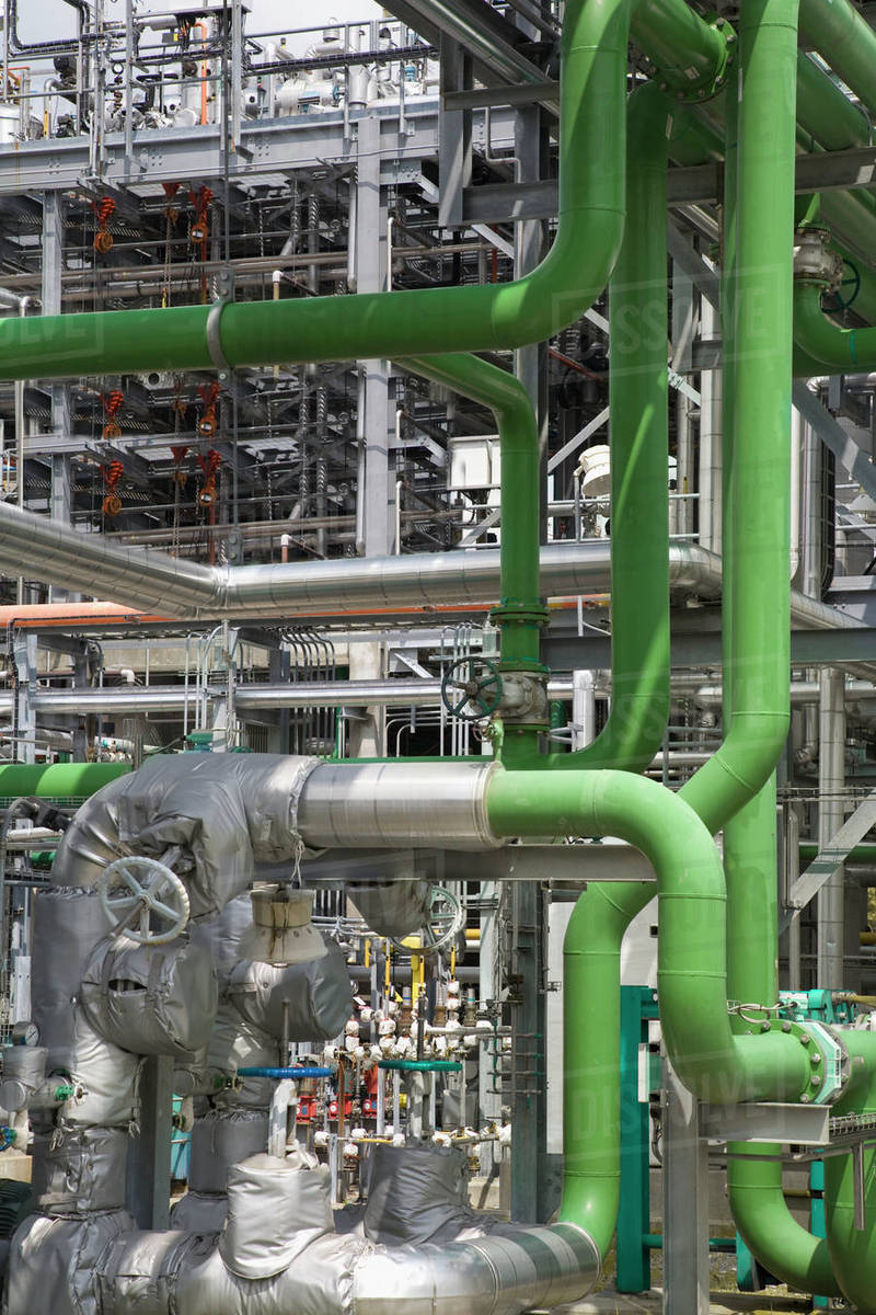 Complex network of pipes - Royalty-free Stock Photo | Dissolve