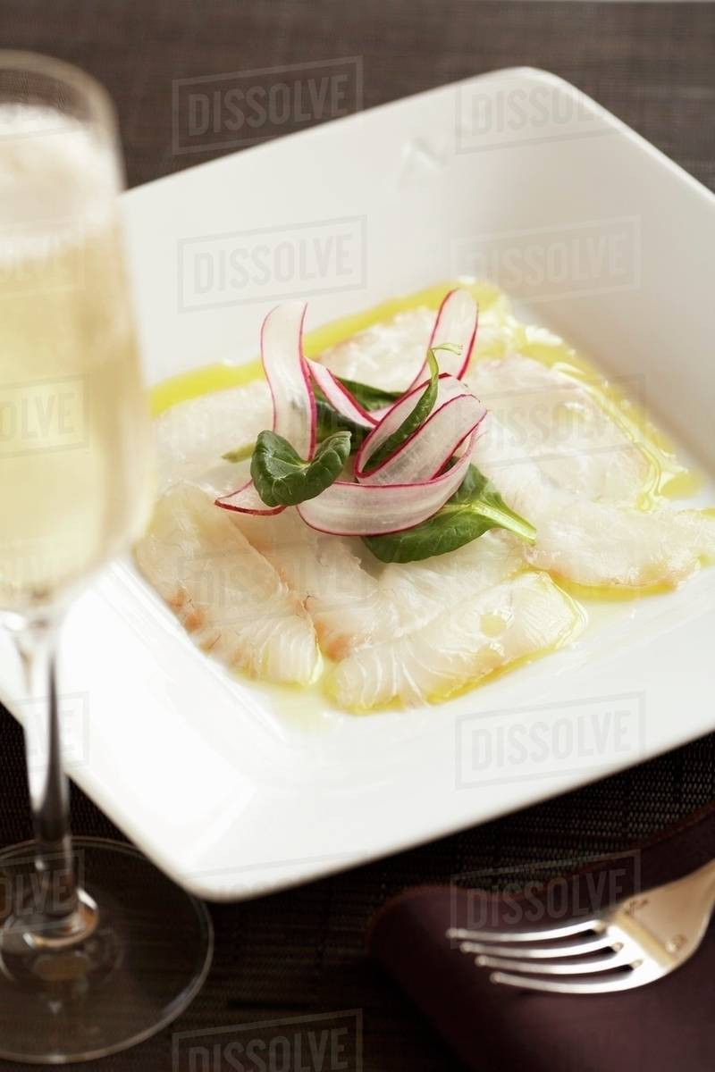 Halibut Sashimi Stock Photo Dissolve