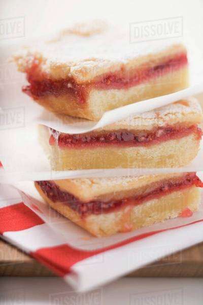 Jam slices with icing sugar, in a pile - Royalty-free Stock Photo ...