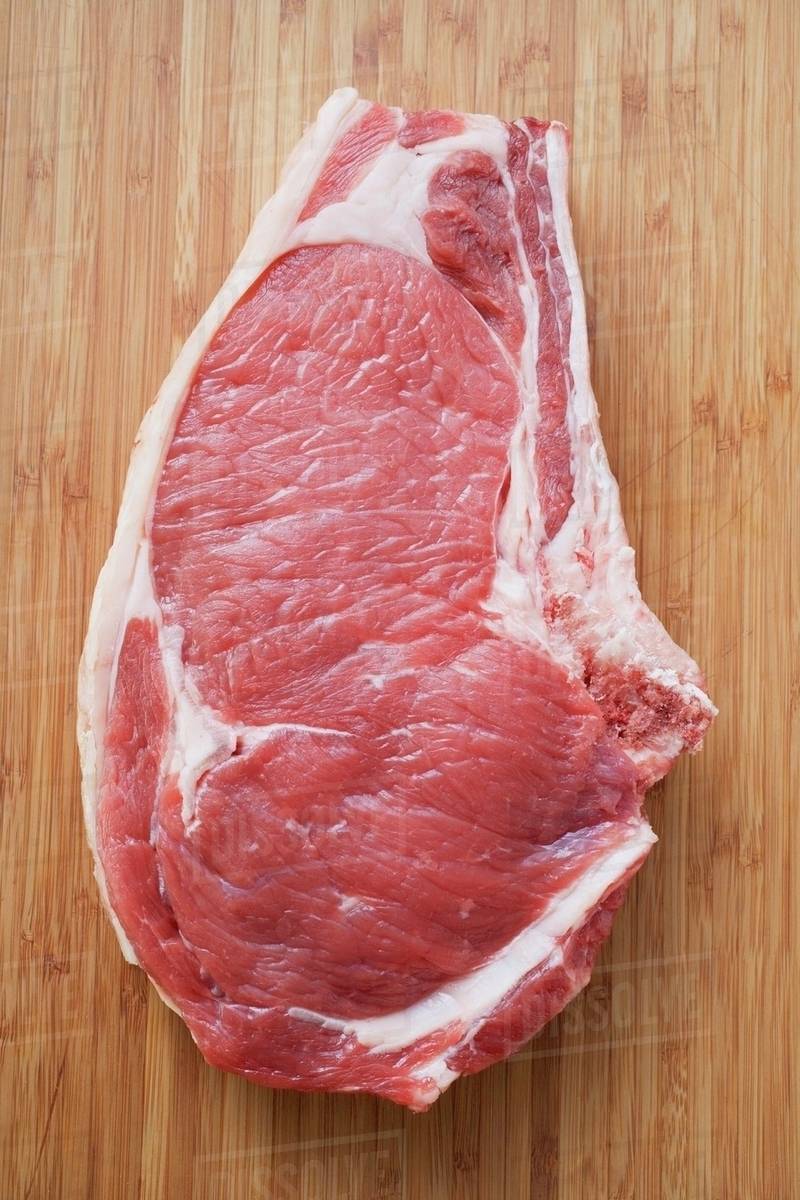 Fresh beef chop Stock Photo Dissolve