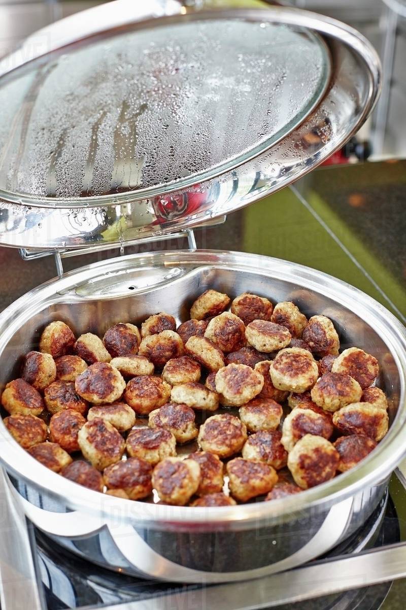 Meatballs in a steamer Stock Photo Dissolve