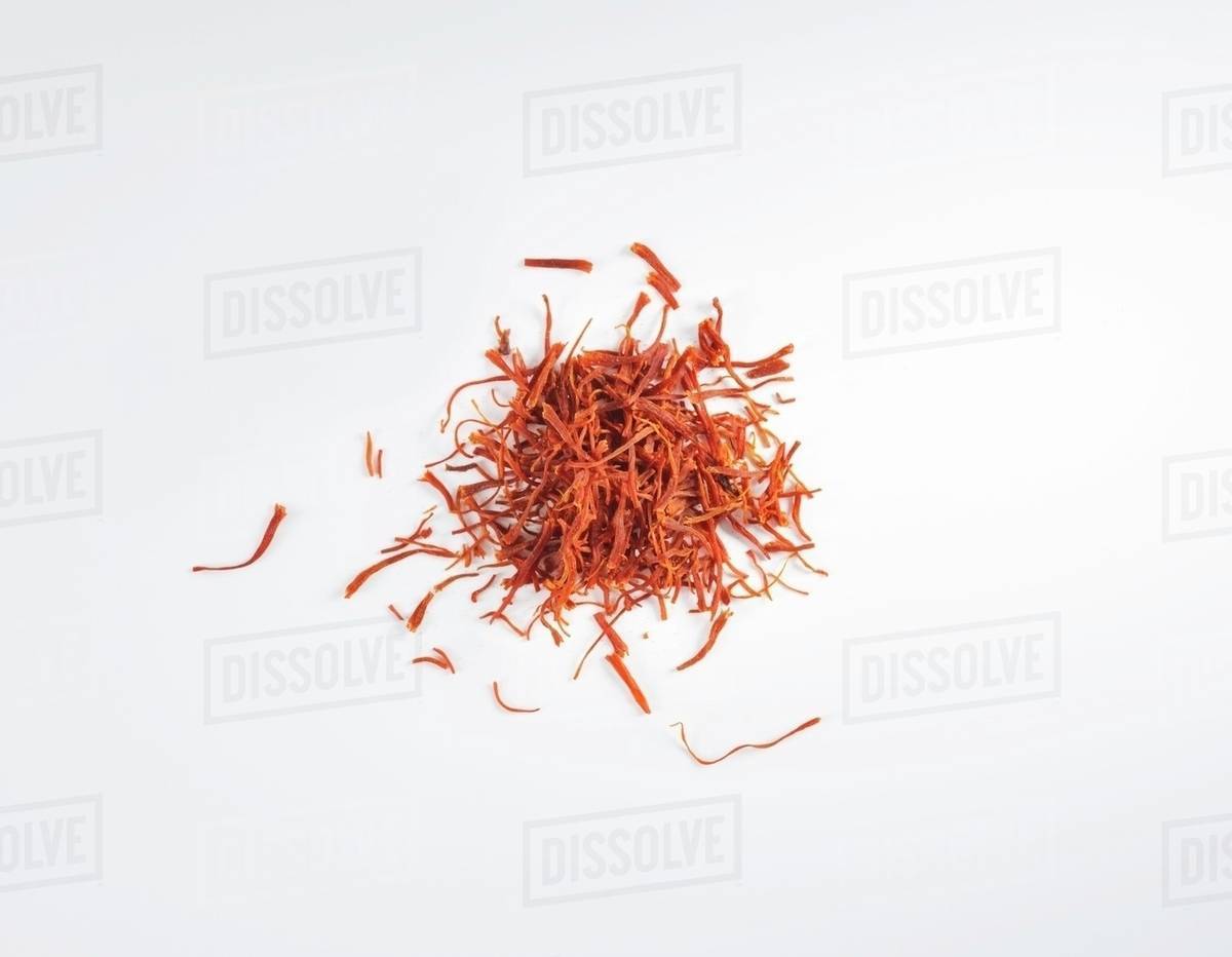 Saffron threads Stock Photo Dissolve