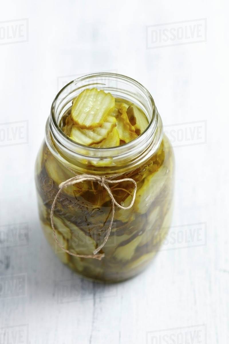 Pickled cucumbers sweet and sour Stock Photo Dissolve