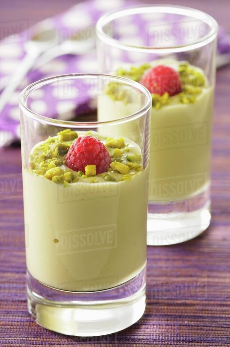 Pistachio mousse Stock Photo Dissolve