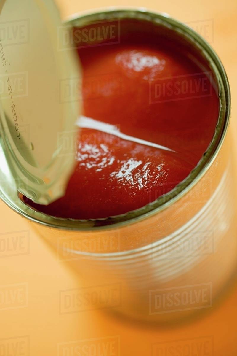 Tinned tomatoes - Stock Photo - Dissolve