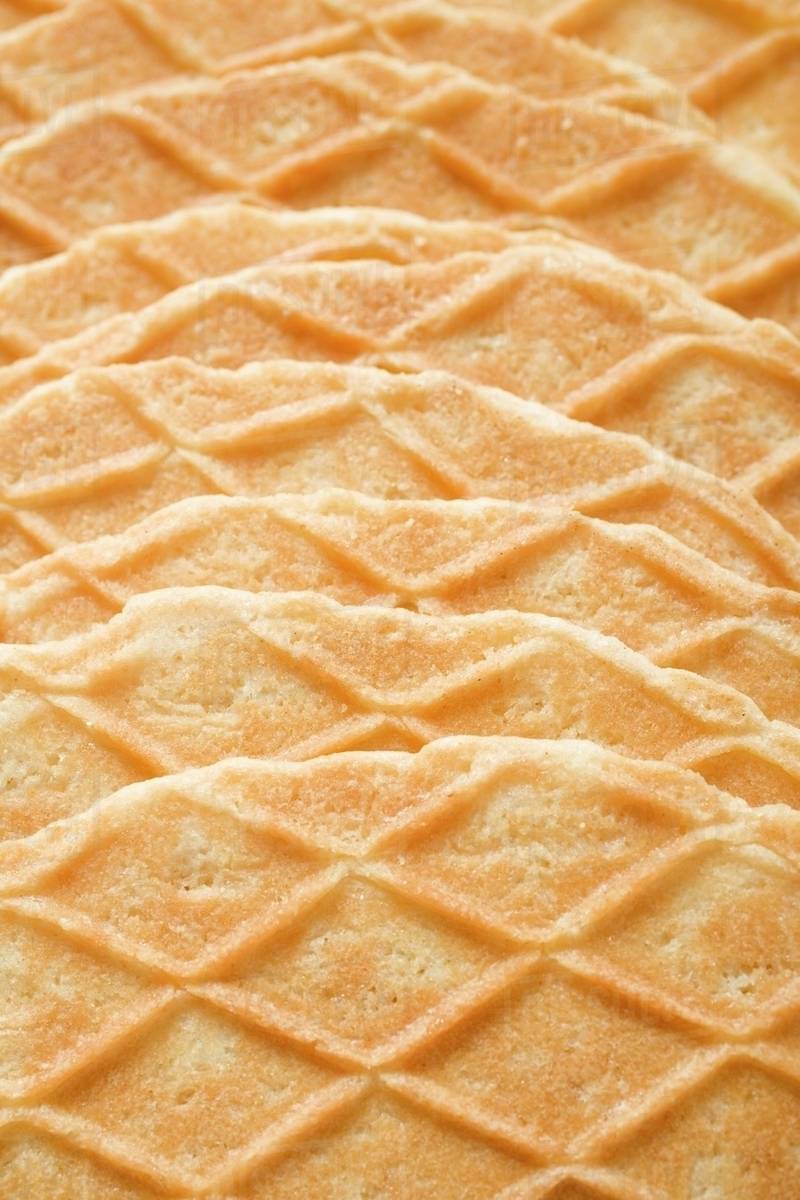 Ice cream wafers (closeup) Stock Photo Dissolve