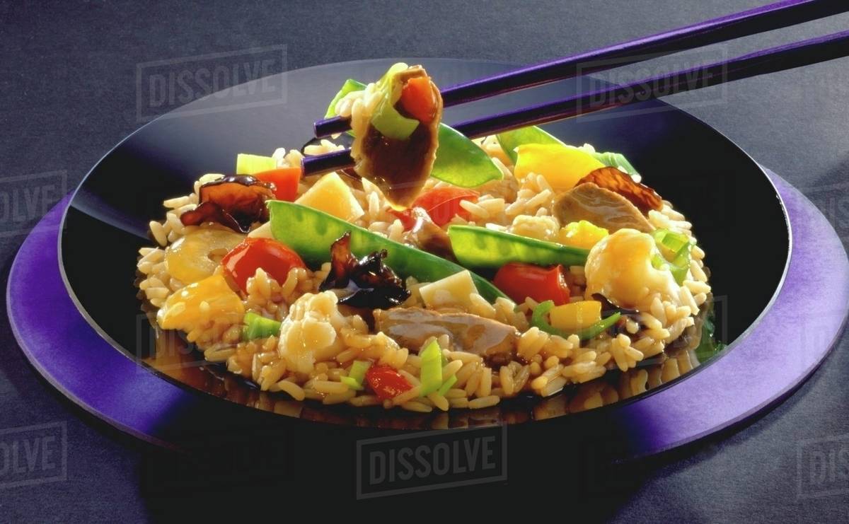 Asian pancooked rice dish Stock Photo Dissolve