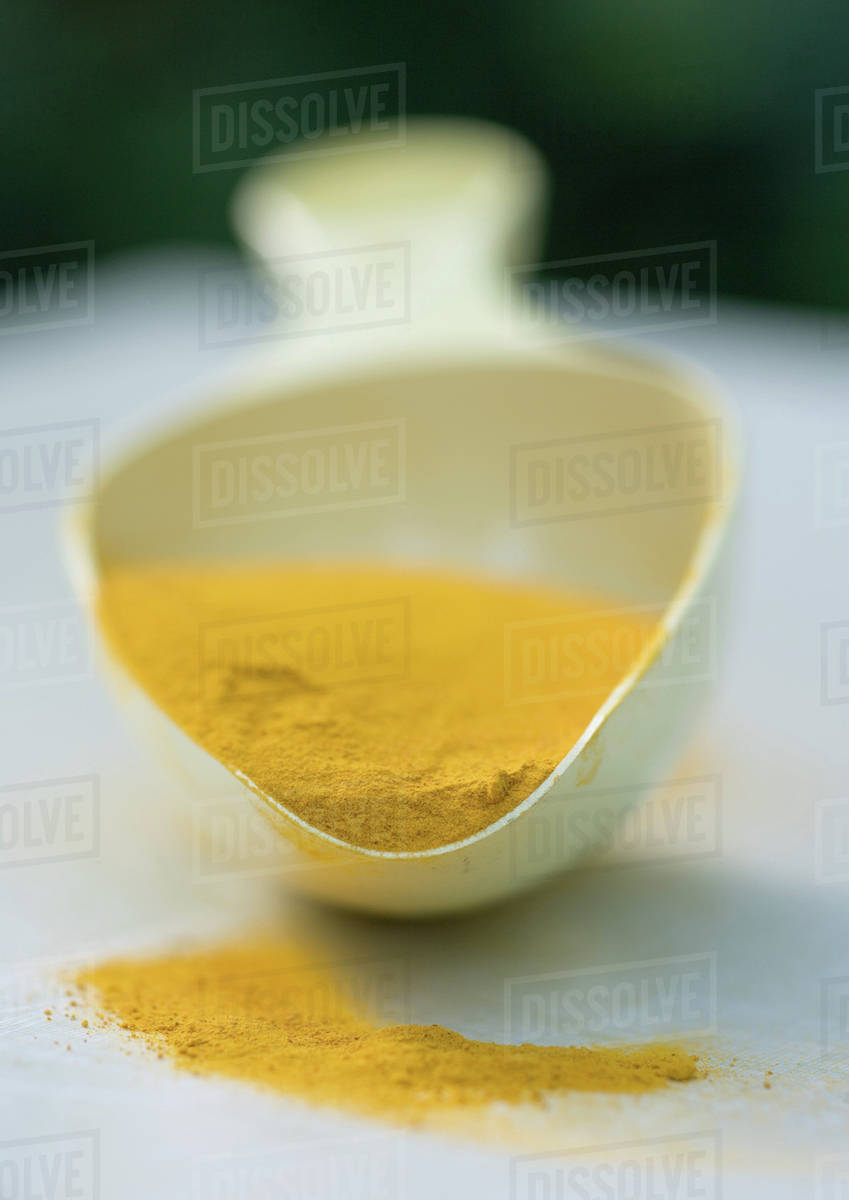 Turmeric powder Stock Photo Dissolve