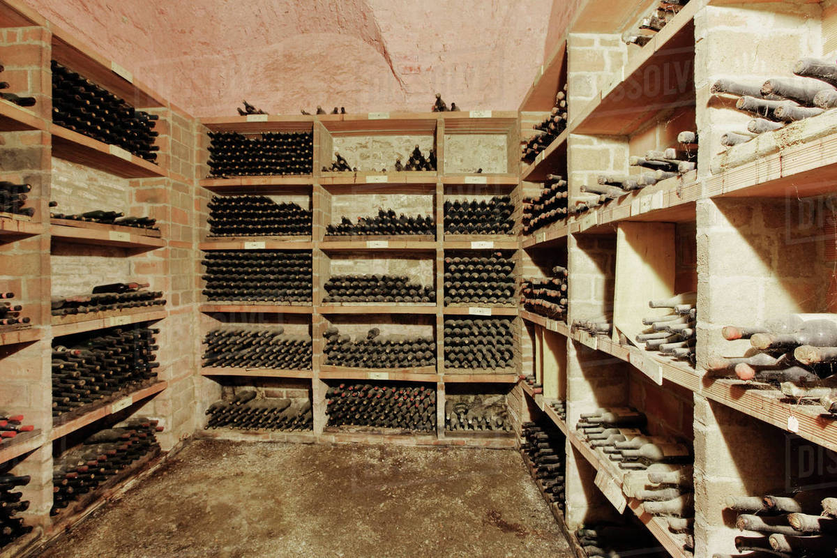 Wine Cellar Stock Photo Dissolve