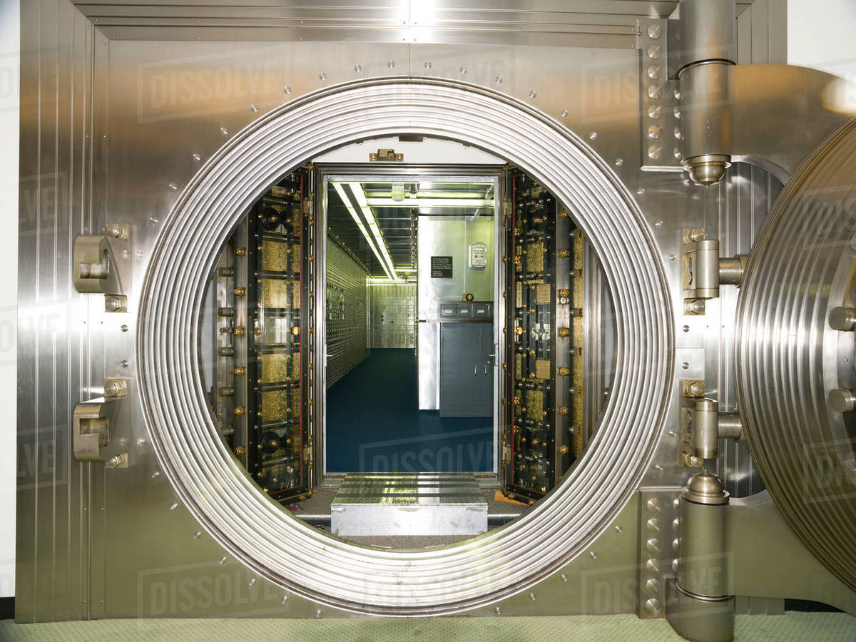 Bank Vault Interior Stock Photo Dissolve