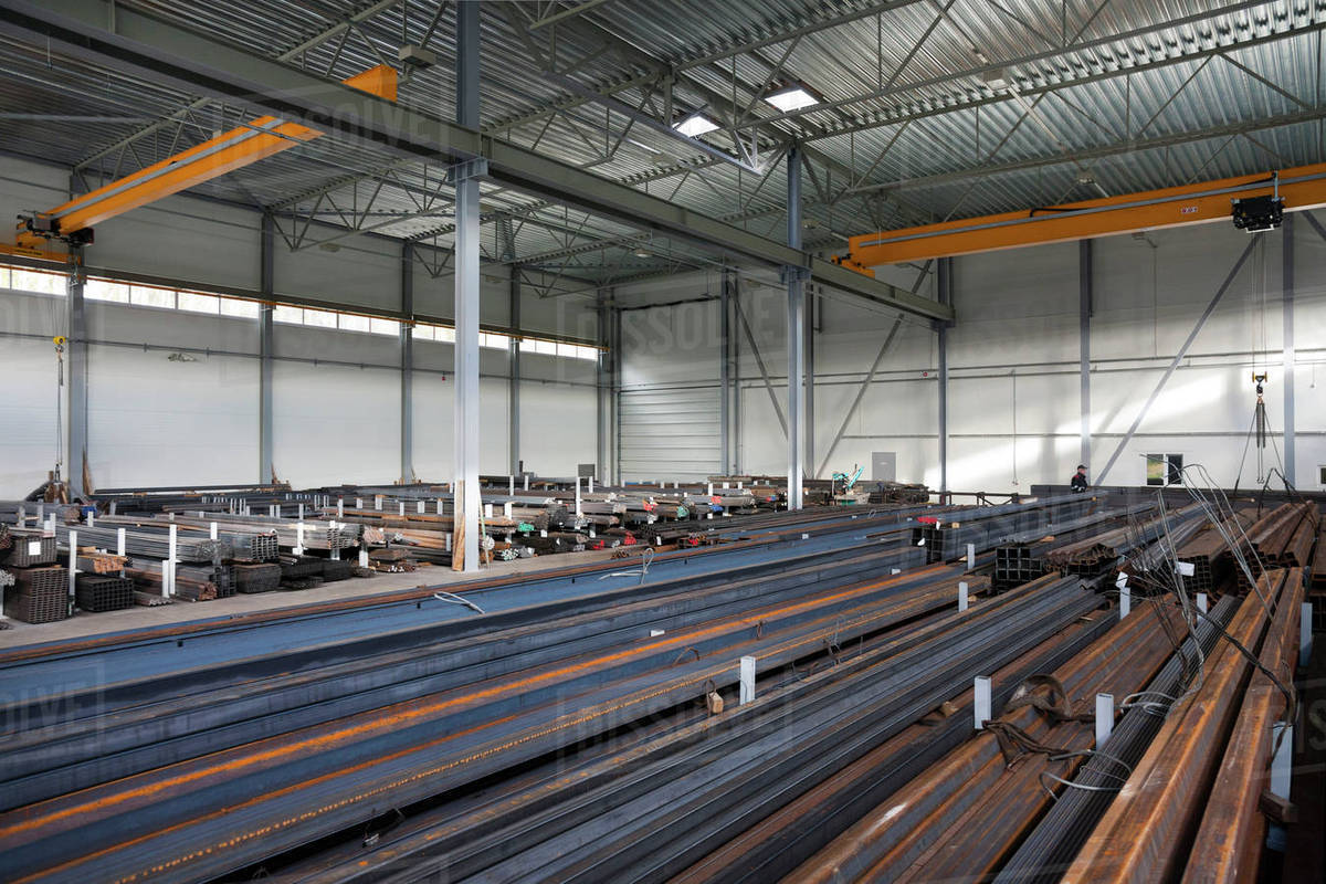 A commercial goods warehouse Stock Photo Dissolve