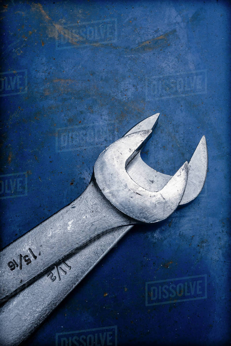 Two crescent wrenches - Stock Photo - Dissolve