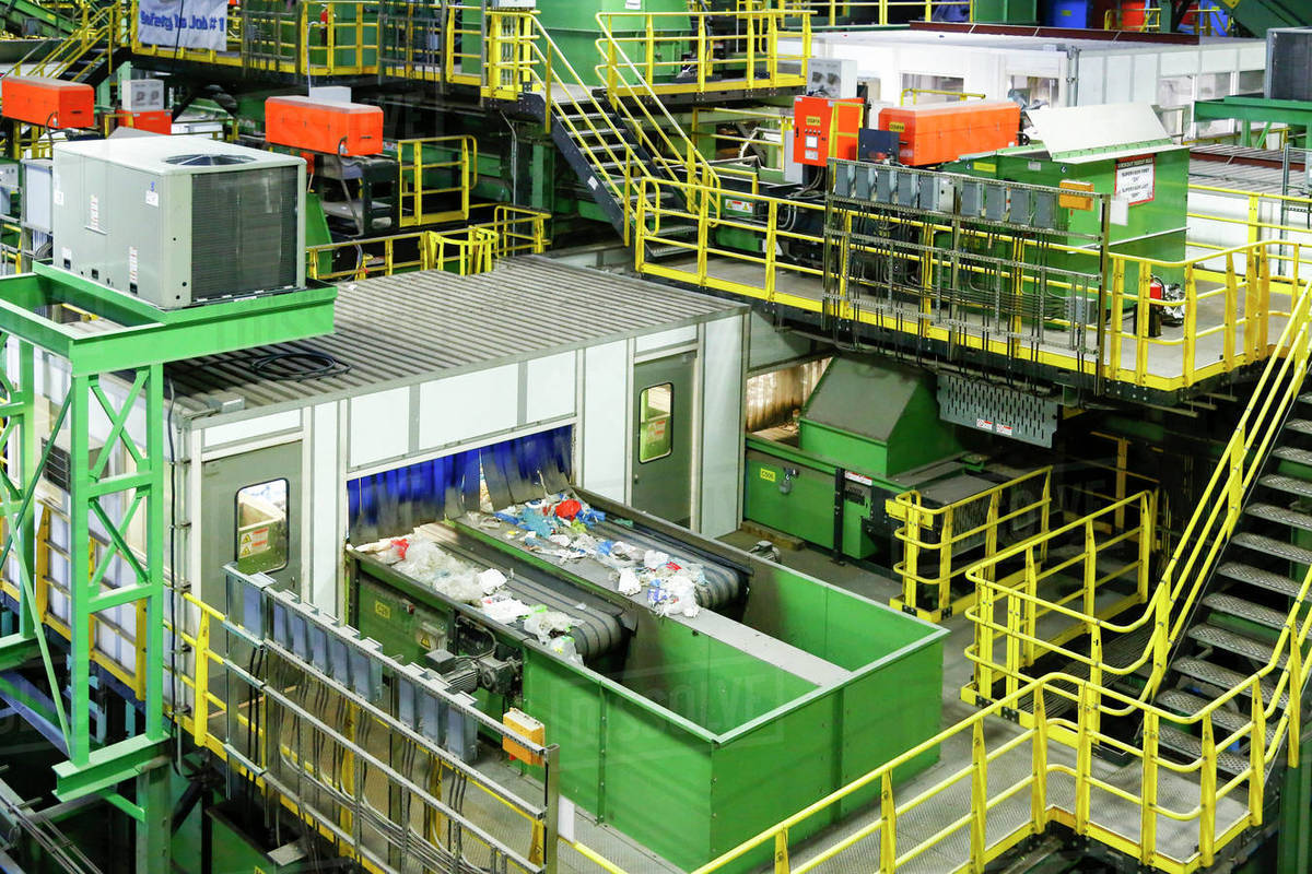 Recycling factory Stock Photo Dissolve