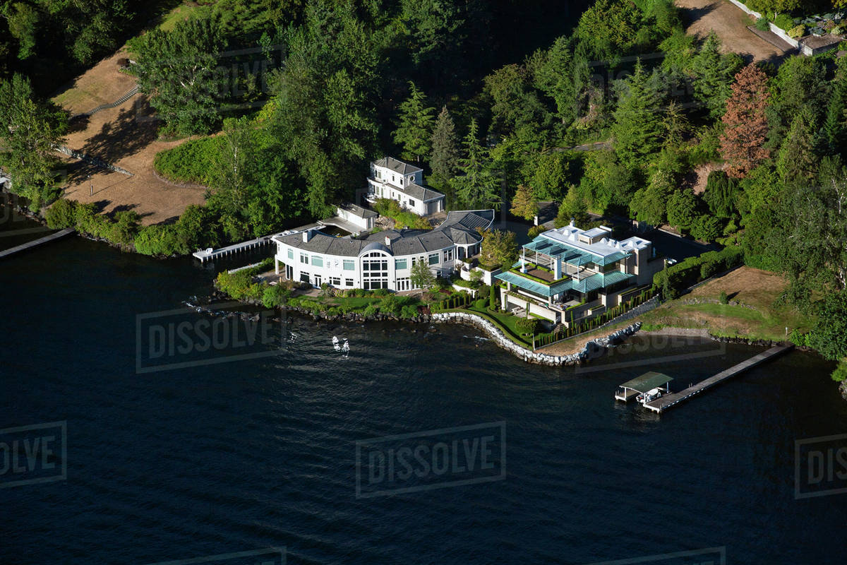 Lakeside Estate Stock Photo Dissolve