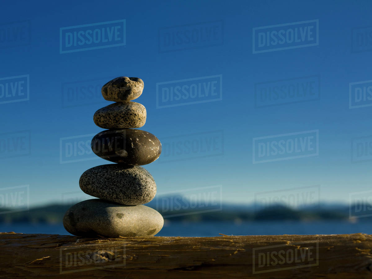 Stacked pebbles Stock Photo Dissolve