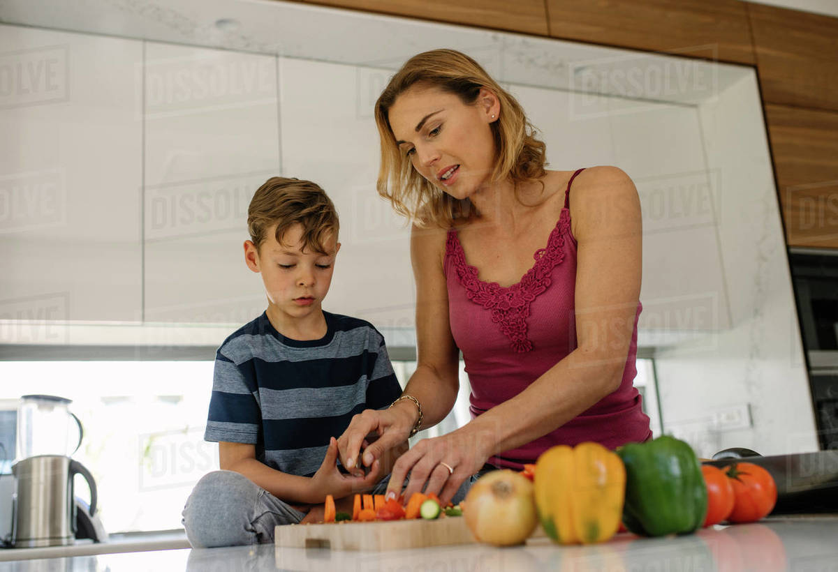 Mommy Helping Son