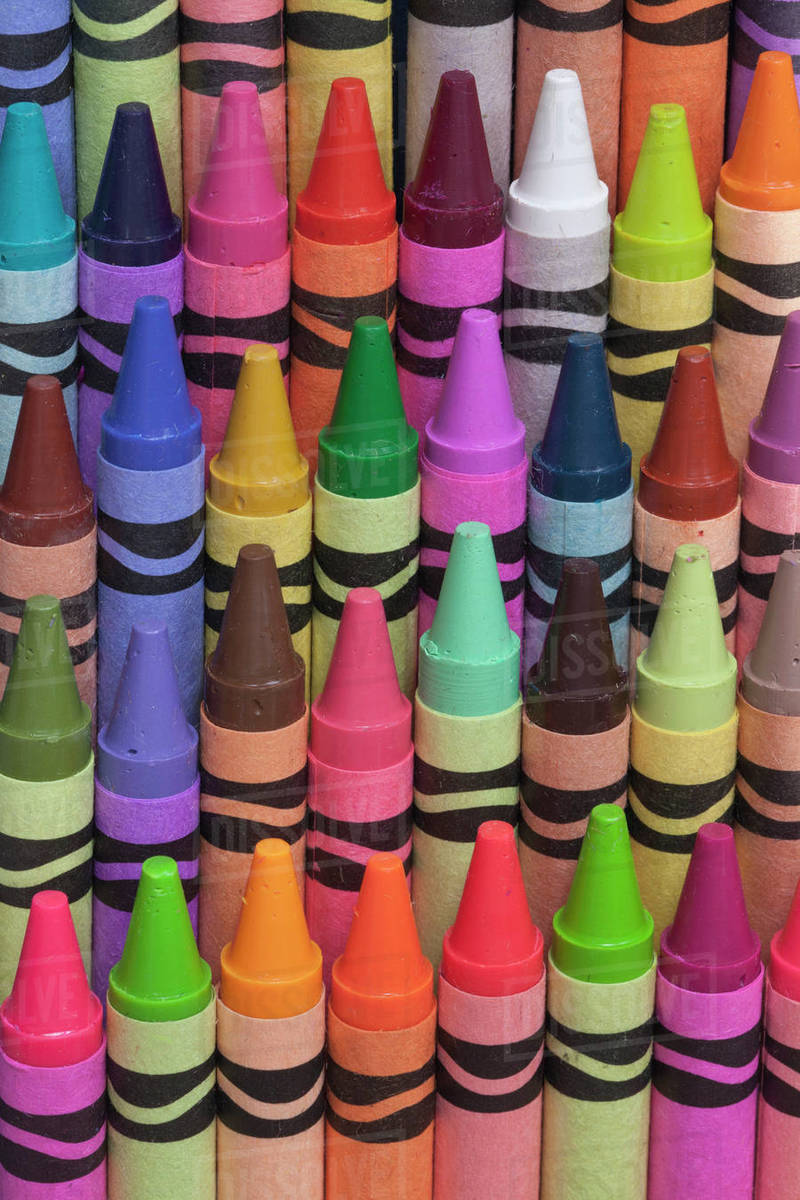 Closeup of crayons Stock Photo Dissolve