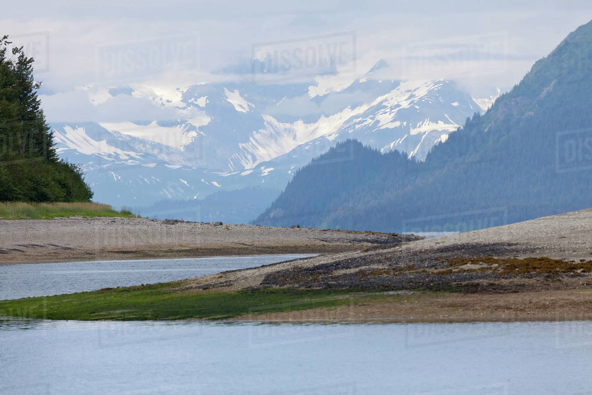 USA, Alaska, Glacier Bay National Park, Marble Island, Dramatic