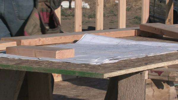home construction blueprints in
