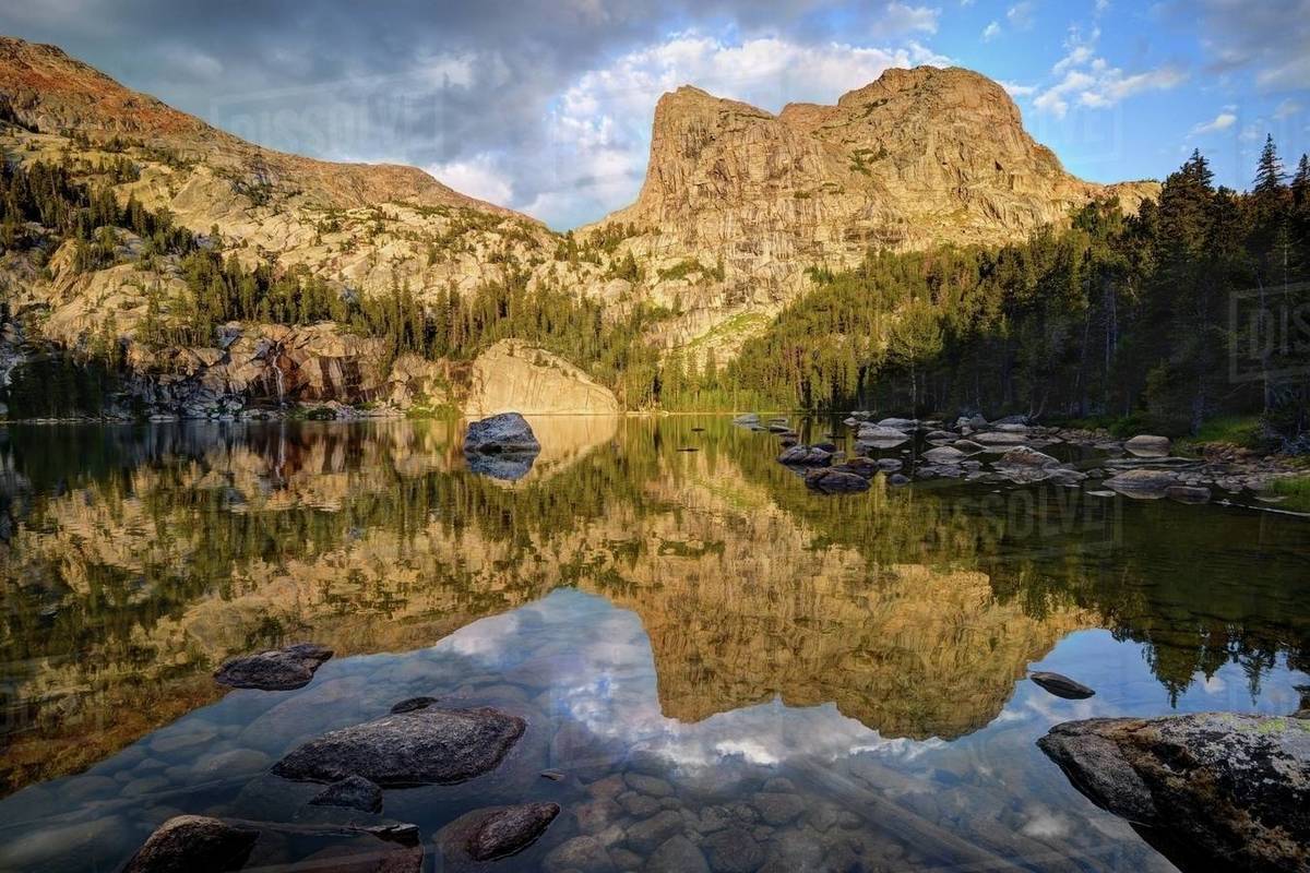 Morning Reflections in Cliff Lake, BridgerTeton National Forest