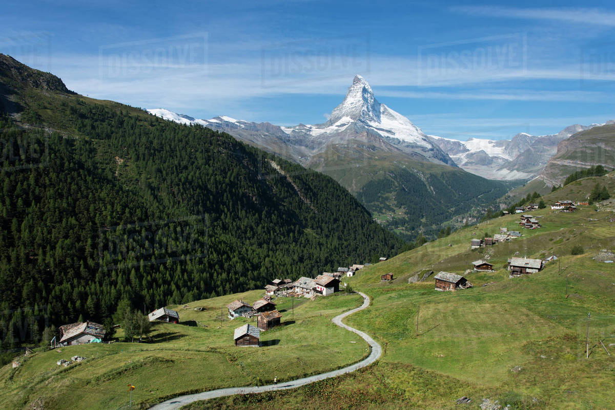 The classic Walkers Haute route from Chamonix to Zermatt the trail