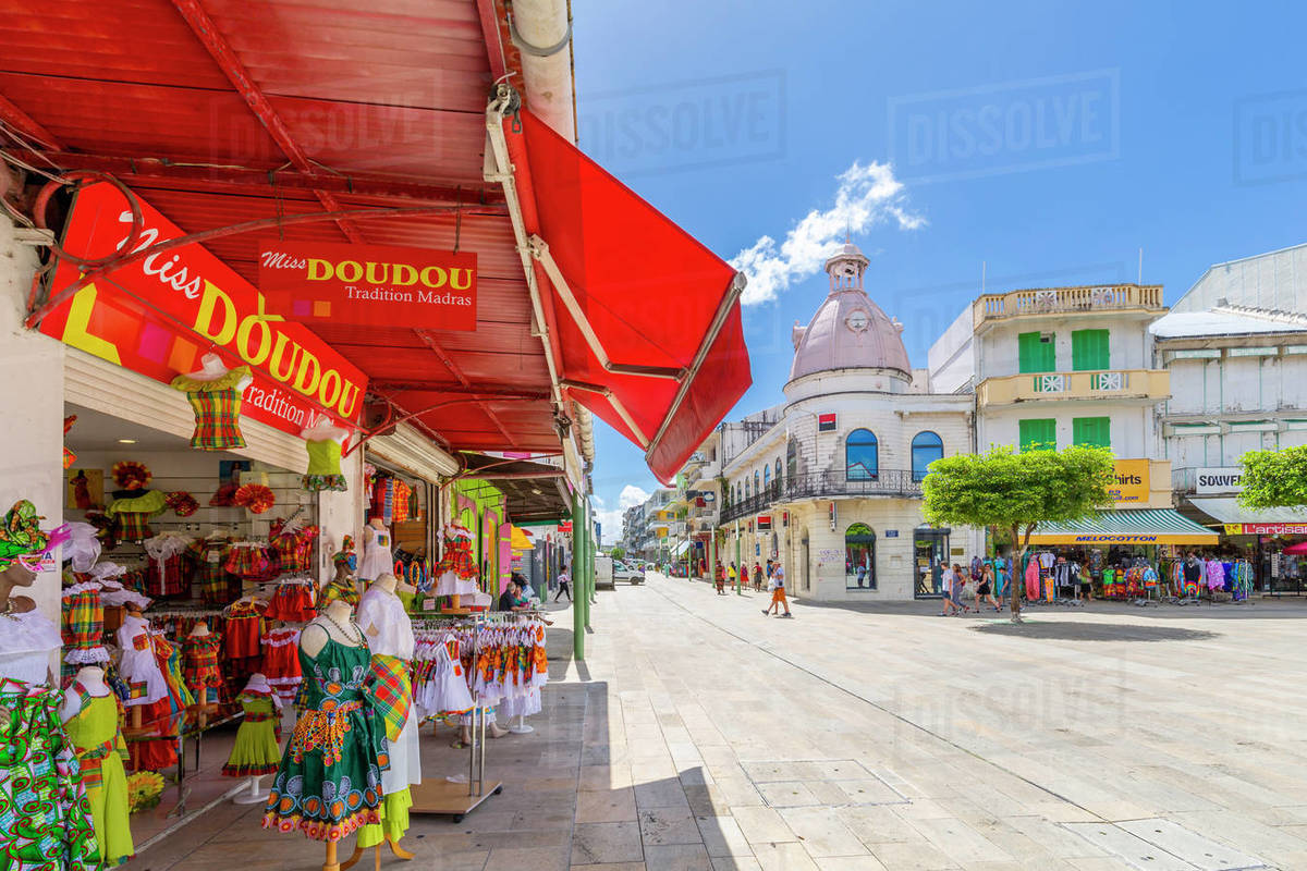 View of Spice Market Square, Pointe-a-Pitre, Guadeloupe, French Antilles, West Indies, Caribbean, Central America Royalty-free stock photo