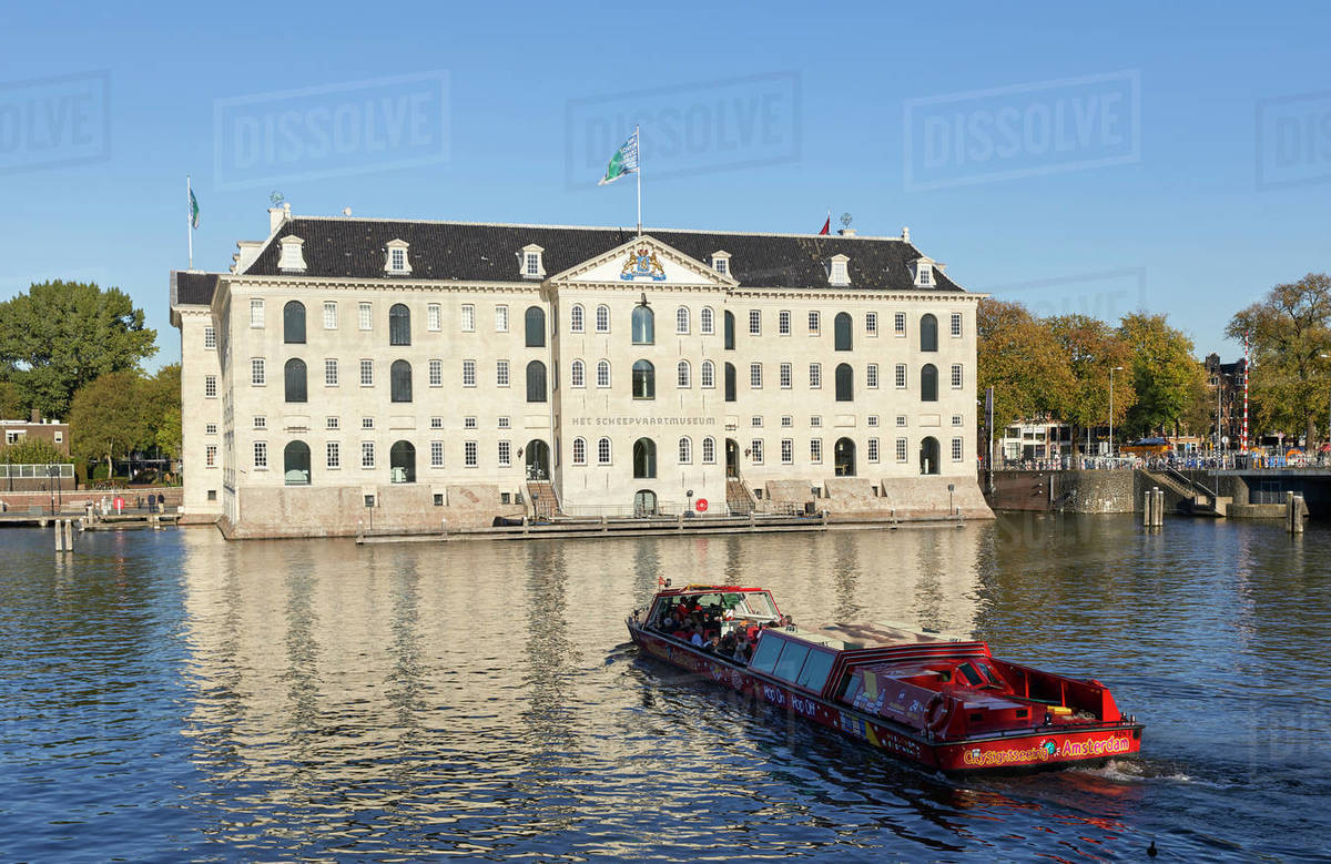 Het Scheepvaartmuseum, the National Maritime museum in Amsterdam, North Holland, The Netherlands, Europe Royalty-free stock photo