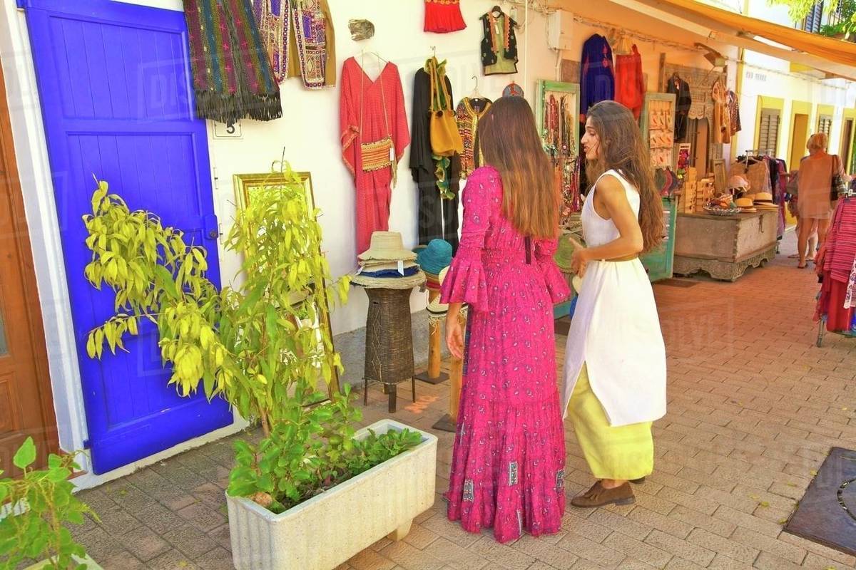 Hippy Shop, Santa Gertrudis de Fruitera, Ibiza, Balearic Islands, Spain, Europe Royalty-free stock photo