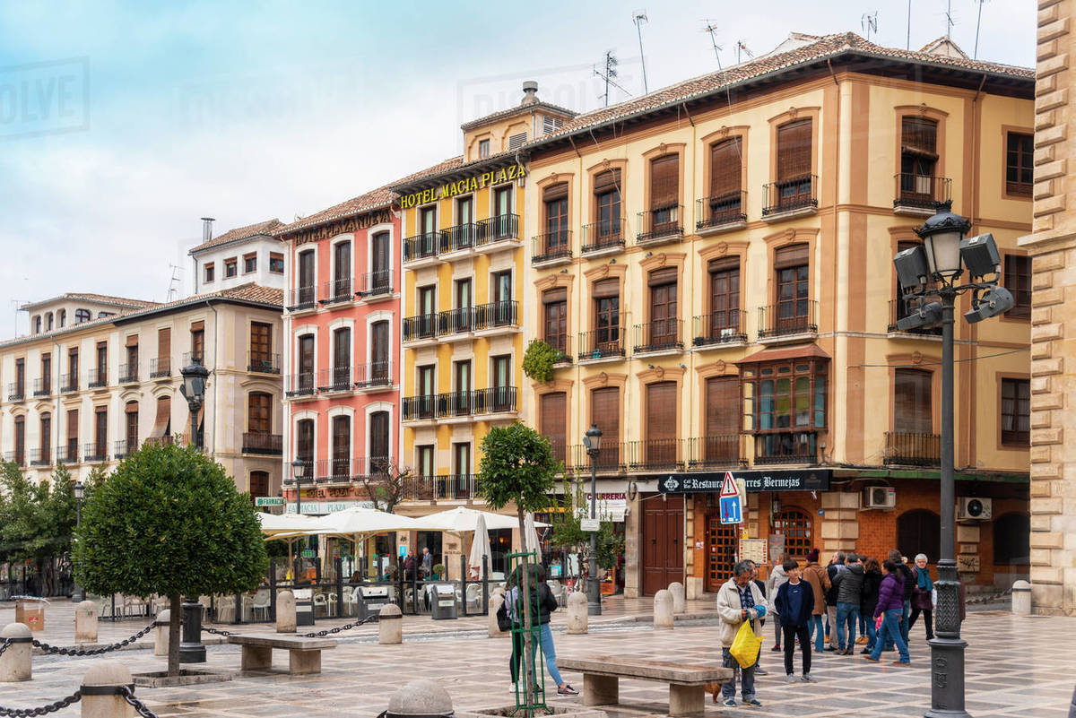 Plaza de Santa Ana, Granada, Andalucia, Spain, Europe Royalty-free stock photo