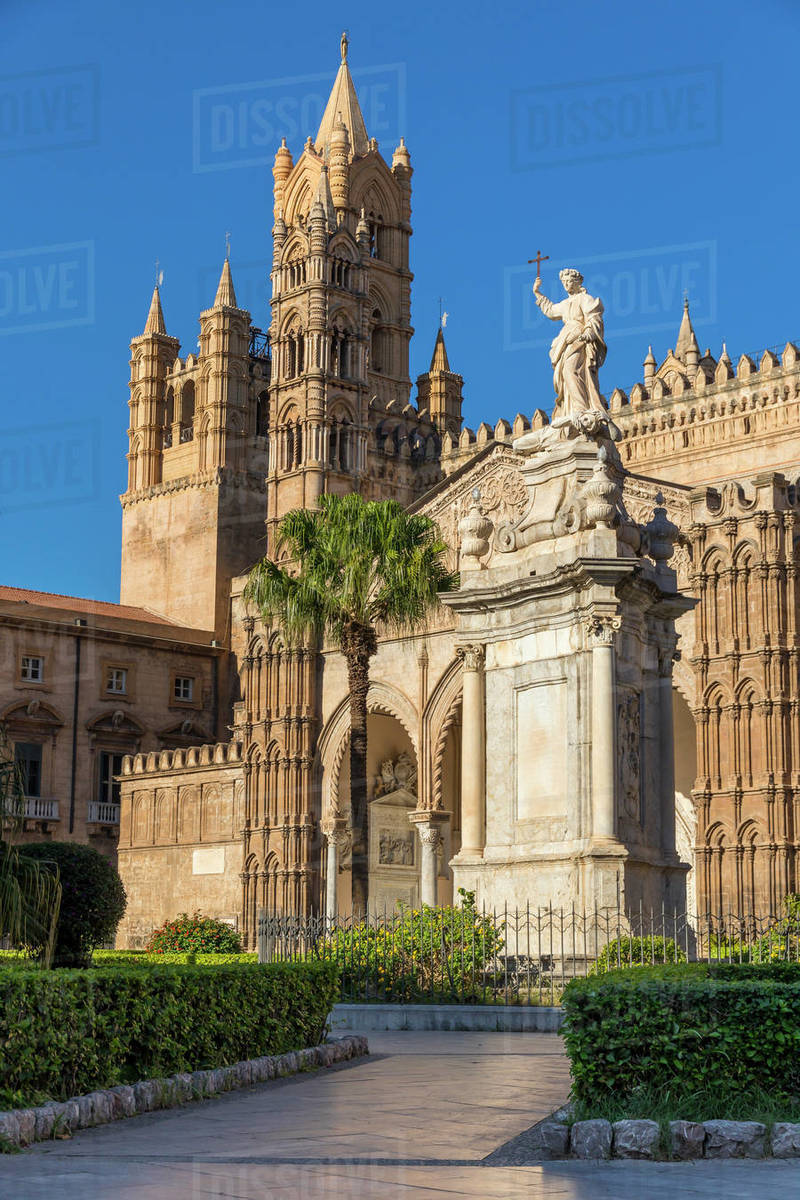 Palermo Cathedral, UNESCO World Heritage Site, Palermo, Sicily, Italy, Europe Royalty-free stock photo