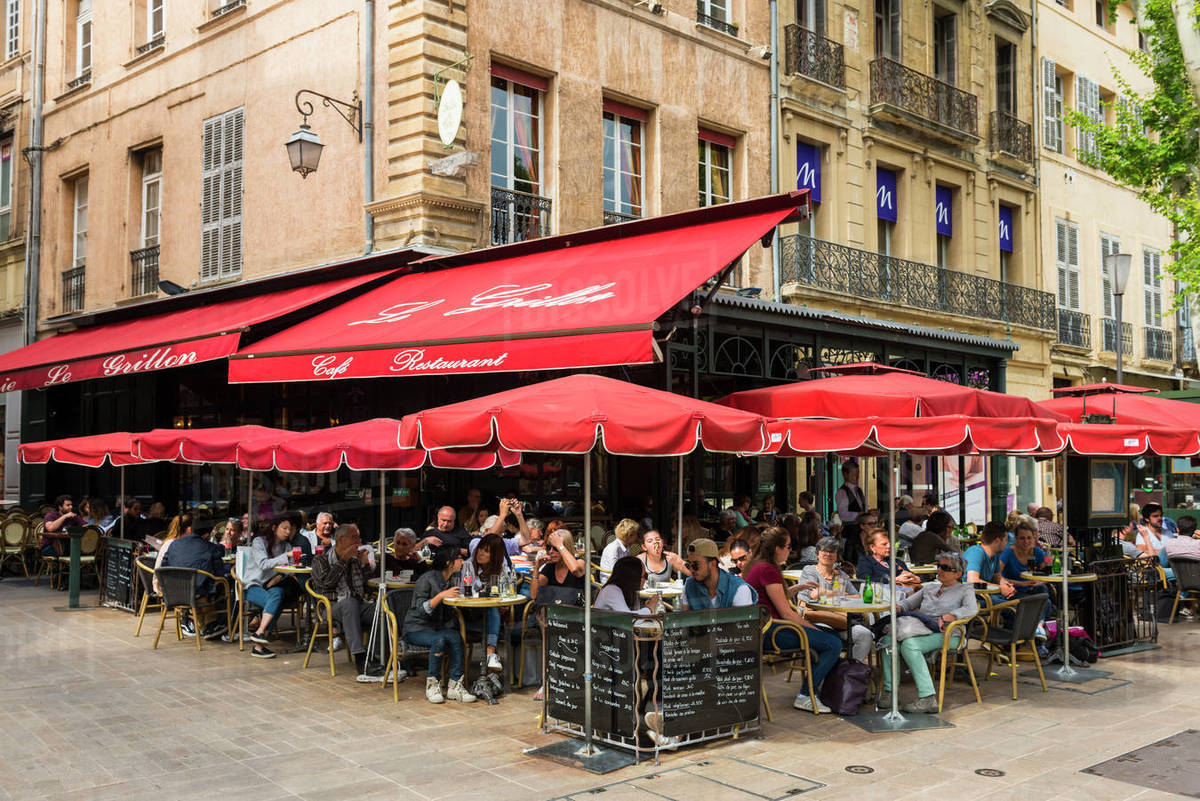 Cafe, Aix en Provence, Bouches du Rhone, Provence, ProvenceAlpesCote d