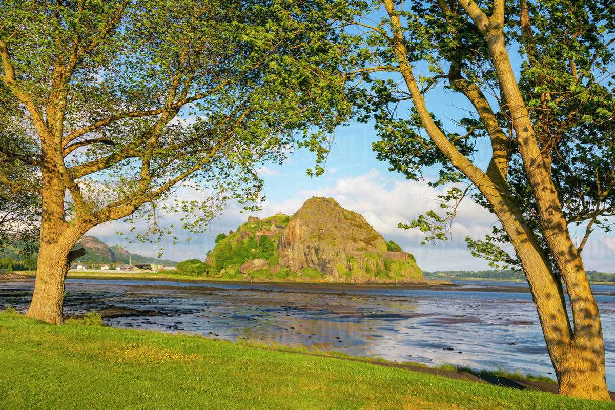 Dumbarton Rock, Levengrove Park, River Clyde, Dumbarton, Scotland