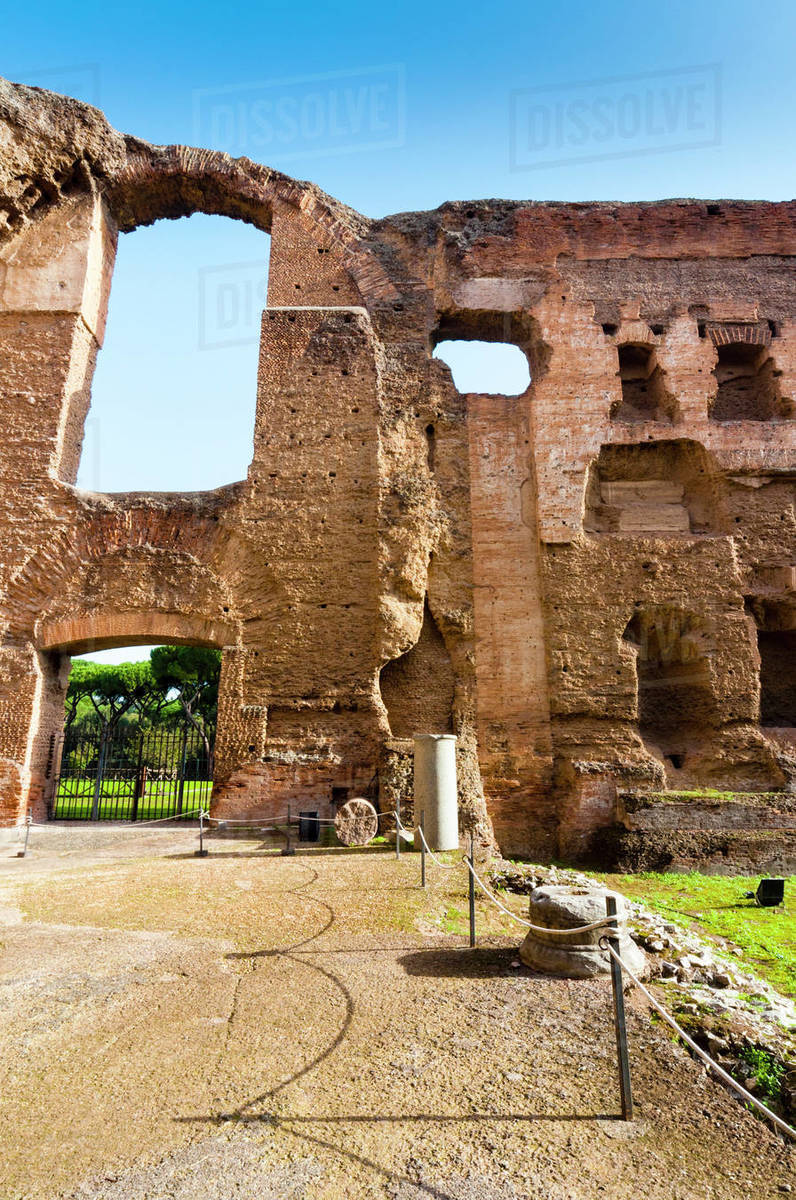 Natatio (Swimming pool), Baths of Caracalla, UNESCO World Heritage Site ...