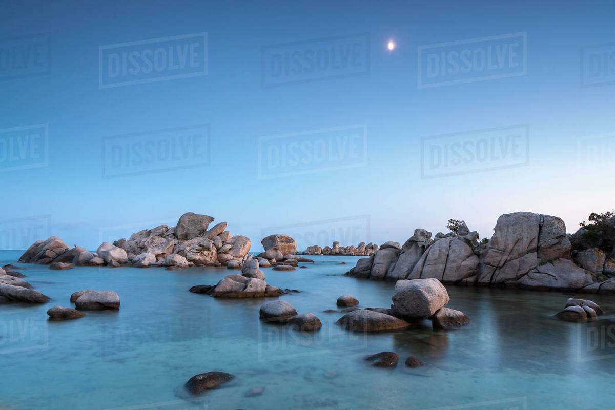 Rockoon Palombaggia Beach Corsica France Mediterranean Rockoon Palombaggia Beach Corsica France Mediterranean Europe