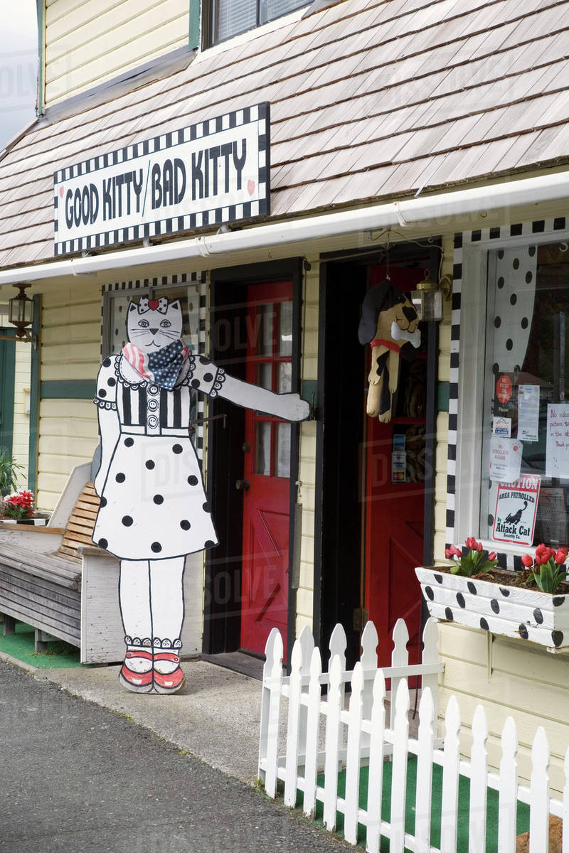 WA, La Conner, La Conner shops, a tourists' delight Stock Photo