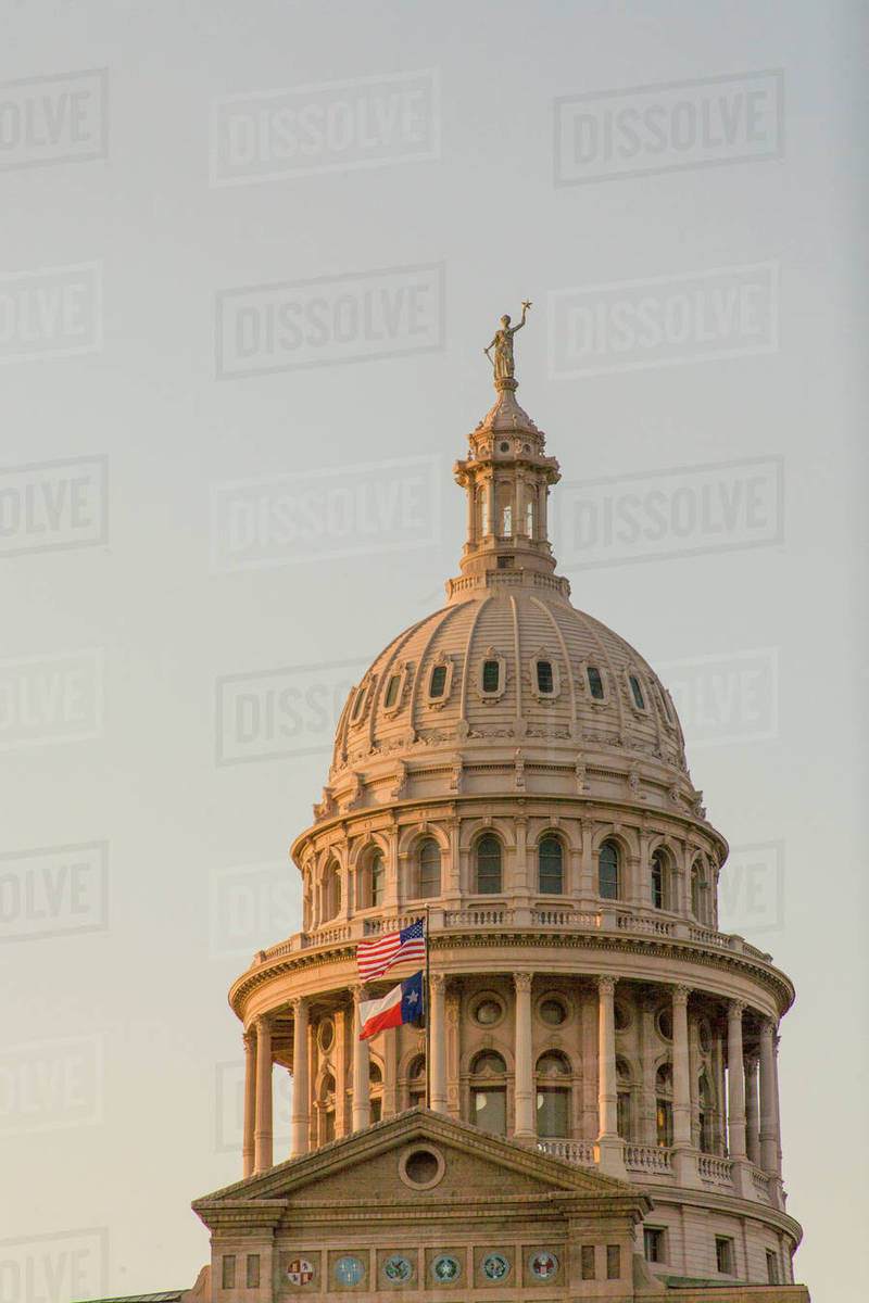 USA, Austin, Texas, Capitol Building (1888) built of red granite