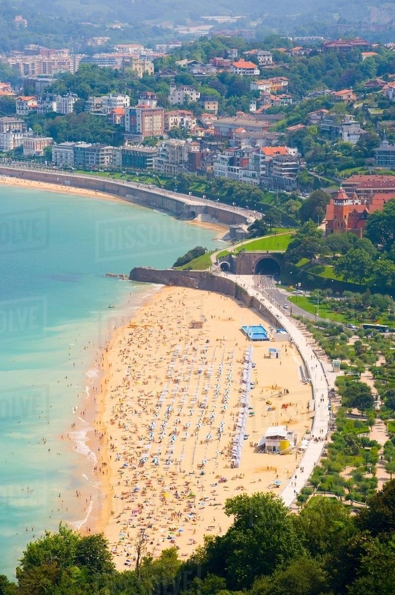 Ondarreta Beach San Sebastian Basque Country Spain Stock Photo Ondarreta Beach San Sebastian Basque Country Spain