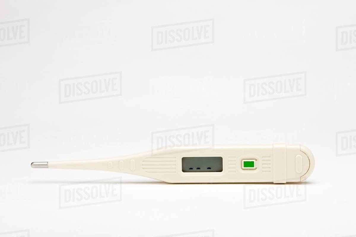 A digital thermometer Stock Photo Dissolve
