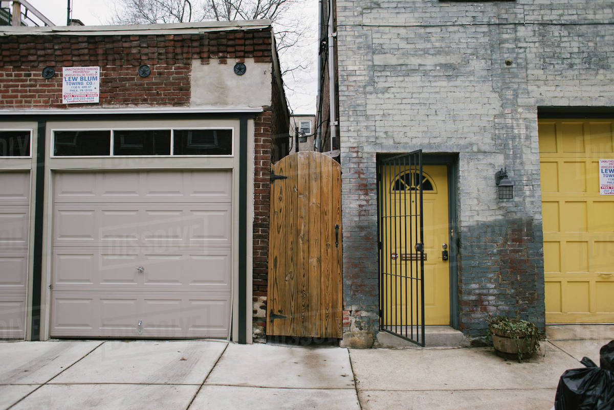 Exterior view of Lew Blum Towing headquarter by street, Philadelphia